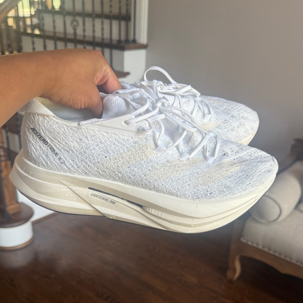 White Mens  Running Shoes